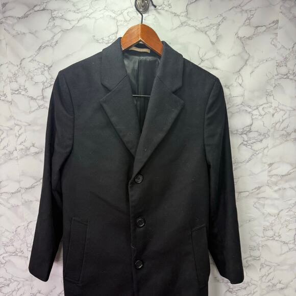 Michael Kors Men’s Coat sz 40R Overcoat Wool Black - Picture 9 of 9